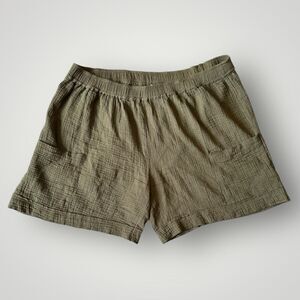 🎉5 for $45🎉 Deja Bleu Shorts Women Size 3X Waffle Green